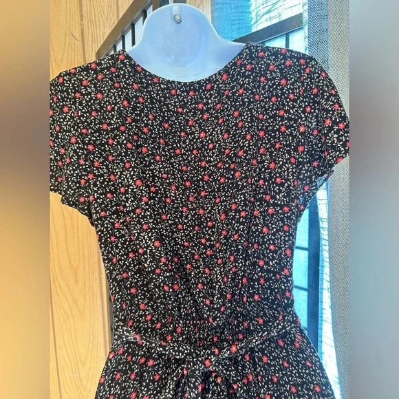 Free People Mini Dress XS Brown Floral Cowgirl Festival Flowy - Picture 6 of 9